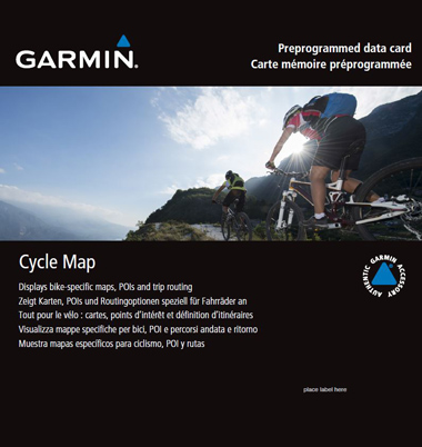 GARMIN Fahrradkarte EUROPA Cycle Map