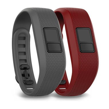 GARMIN Ersatz-Armband, grau und marsala, für vivofit 3 XL