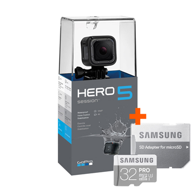 GoPro HERO5 Session BUNDLE inkl. 32GB microSD 80/90MB/s