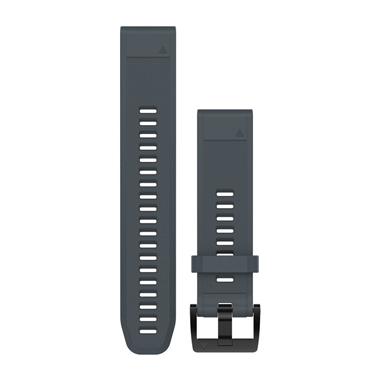 GARMIN QuickFit Ersatz-Armband für fenix 5, Silikon, 22mm, granitblau